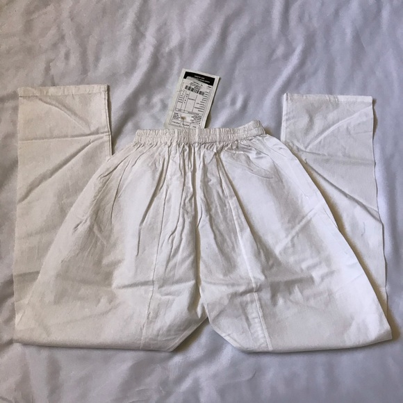 Aarong Bangladesh Boys White Cotton Ethnic Pants Size 6/7 - Picture 1 of 8